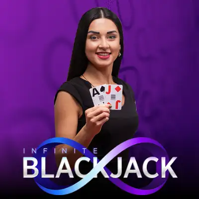 Infinite Blackjack live dealer table at Buffbets Casino
