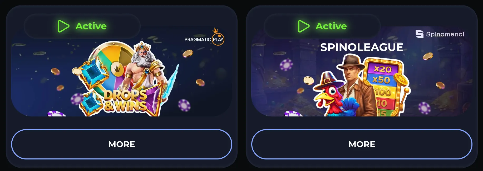 Competitive casino tournaments leaderboard at Buffbets